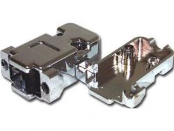 D-Sub hood. Plastic metallized.  15 position